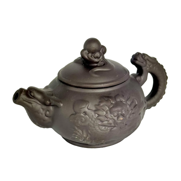 Чайник глиняний 'Перлина Дракона', темний, 400 мл PL-TEAPOT-PEARL-DARK-400 фото