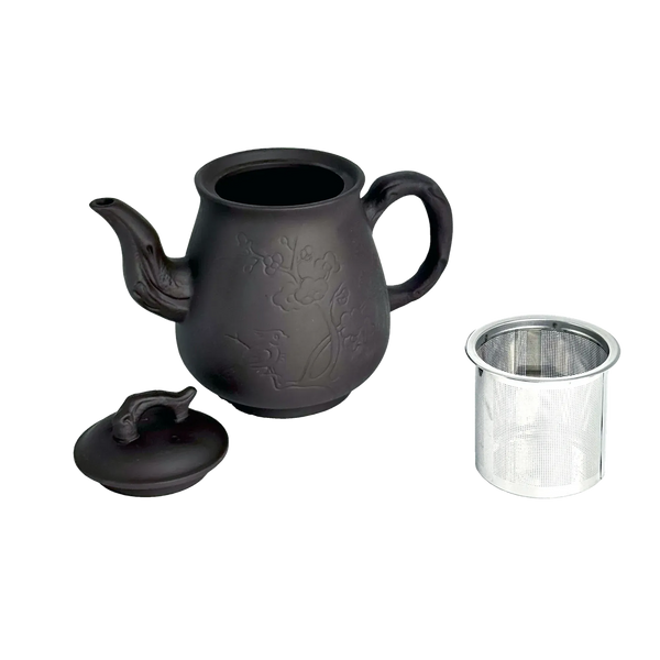 Чайник глиняний 'Пташка', світлий, 750 мл PL-TEAPOT-PTASHKA-750 фото