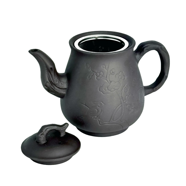 Чайник глиняний 'Пташка', світлий, 750 мл PL-TEAPOT-PTASHKA-750 фото